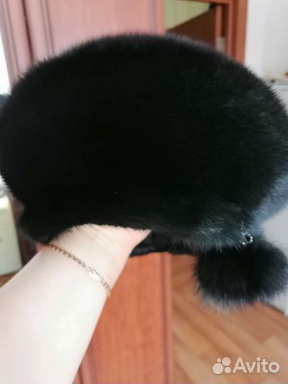 Женский норковый берет