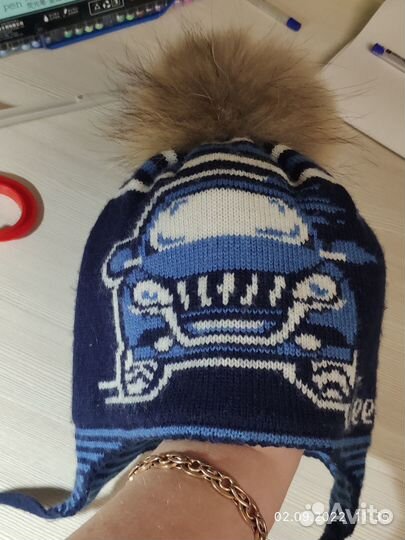 Шапка зимняя для мальчика 52-54