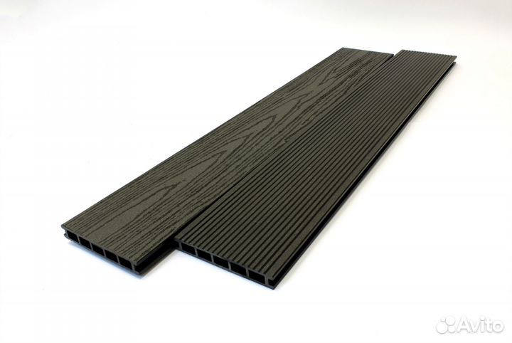 Террасная доска дпк 160х25мм антрацит