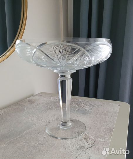 Ваза для фруктов на ножке СССР 50-е г