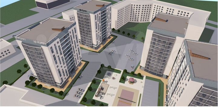 2-к. квартира, 53,9 м², 12/13 эт.