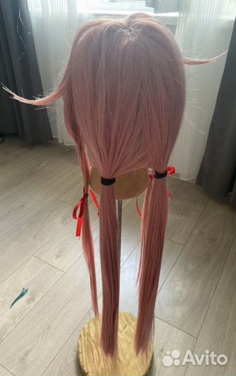 Парик розовый