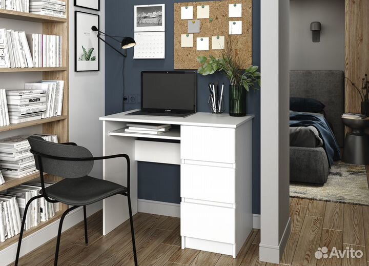 Стол письменный белый