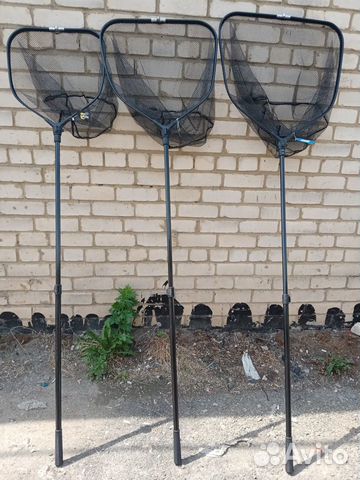 Подсачник телескопический прорезиненный