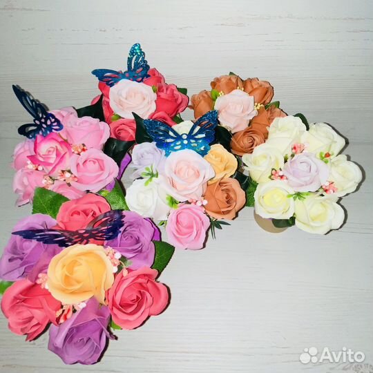 Букет из пенных цветов 8 марта