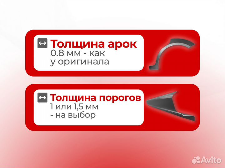 Ремонтные пороги и арки Toyota Краснокамск