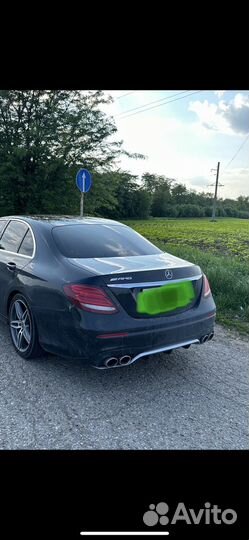 Диффузор на задний бампер mercedes w213