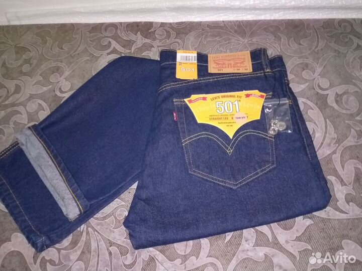 Джинсы Levi's 501 W36 L32 cotton