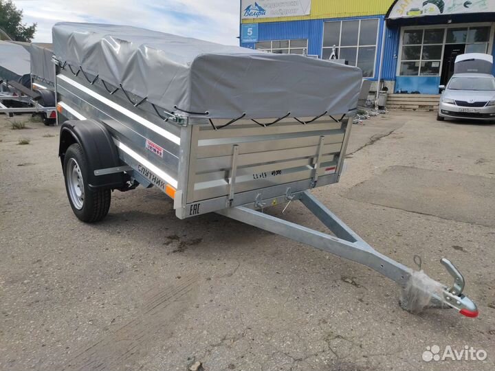 Прицеп Спутник Zn 2213/48 низкий тент