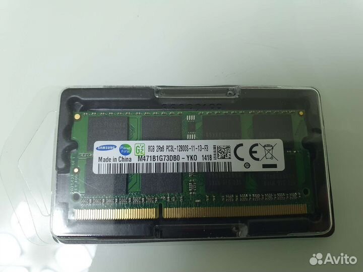 Оперативная память Samsung 8Gb ddr3l 1600 SO-dimm