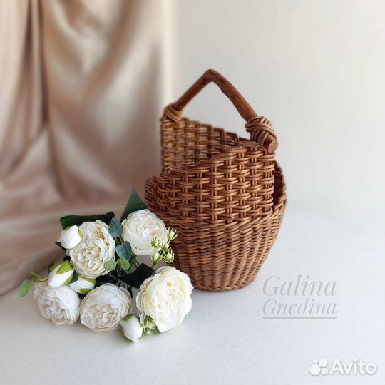 Корзина плетеная, пасхальная корзина, для фруктов