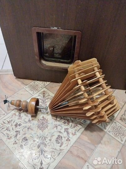 Люстра из дерева СССР винтаж