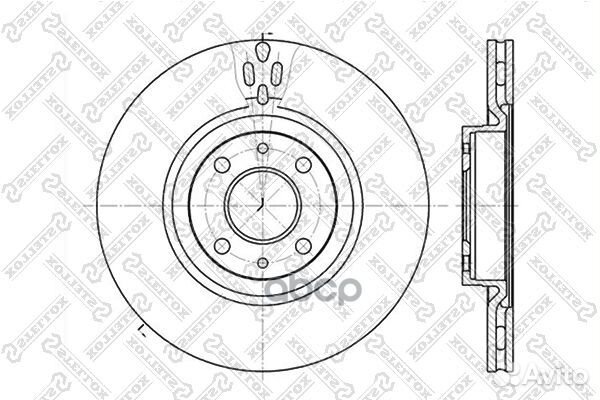 6020-9923V-SX диск тормозной передний Alfa Rom