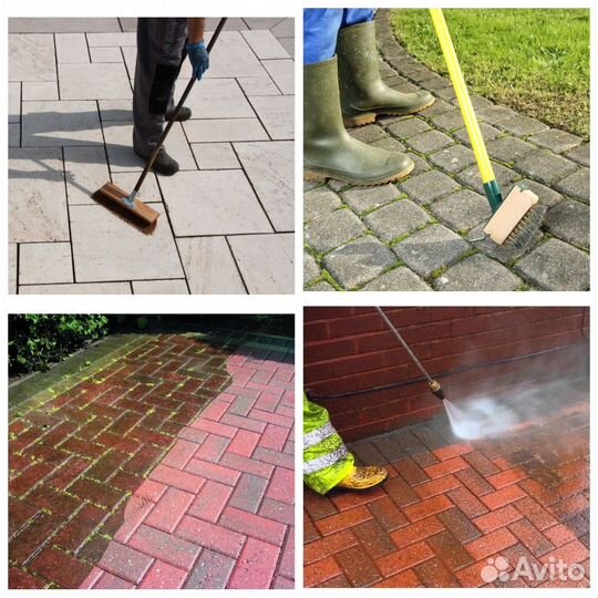 Мойка тротуарной плитки
