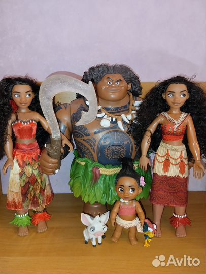 Мауи, Моана, куклы Дисней