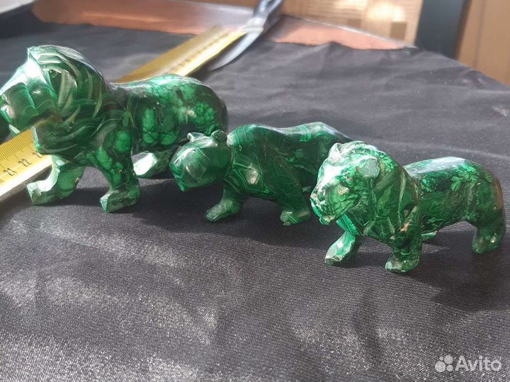 Малахит Львиная семья и другие сувениры из Африки
