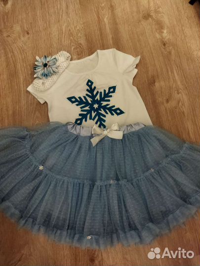 Новогодний костюм Снежинка рост 116