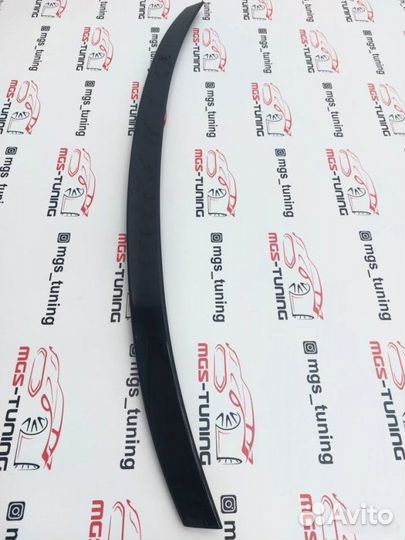 Спойлер на Audi A4 B8 (Дорест) черный глянец