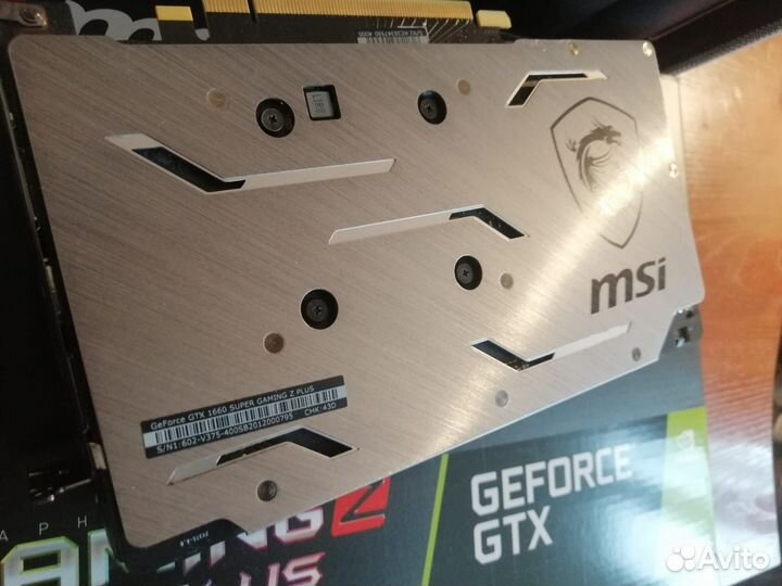 MSI GTX 1660 super gaming Z plus