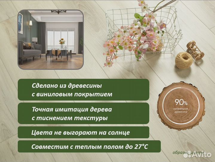 Ламинат дуб с фаской