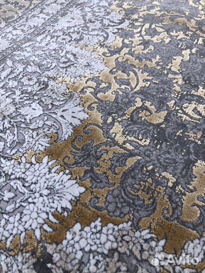 Ковер персидский шелковый 200х300 для зала на пол