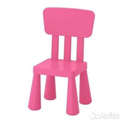Детский стол и стул IKEA маммут