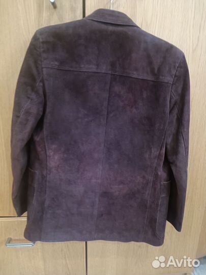 Винтажный замшевый пиджак. Размер 46-48