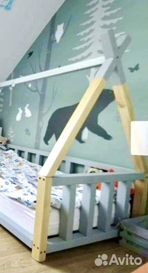 Детская кровать вигвам низкая от производителя 0+