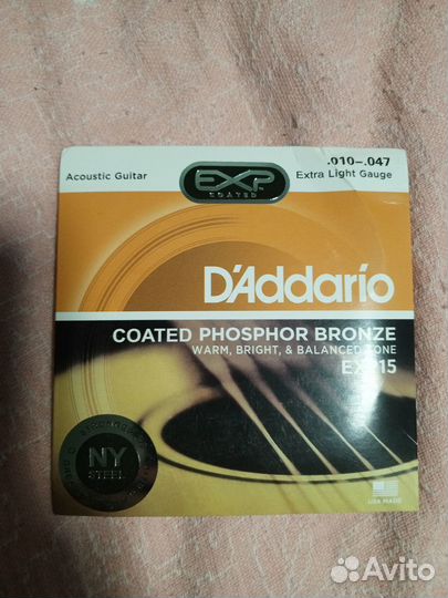 Daddario EXP16 струны на акустику