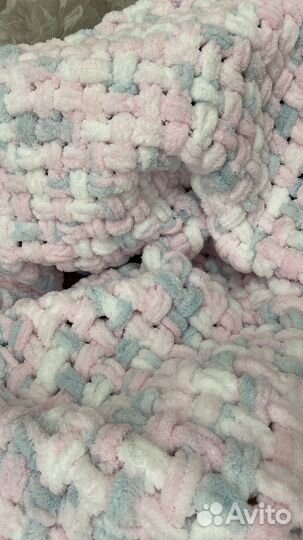 Плед вязаный