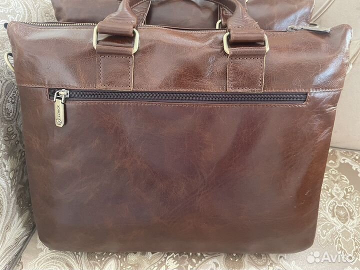 Сумка-портфель из натуральной кожи
