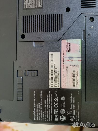 Ноутбук Acer Emachines E510