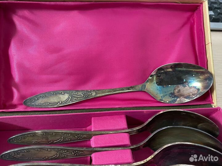 Ложки мельхиор «Пламя» СССР