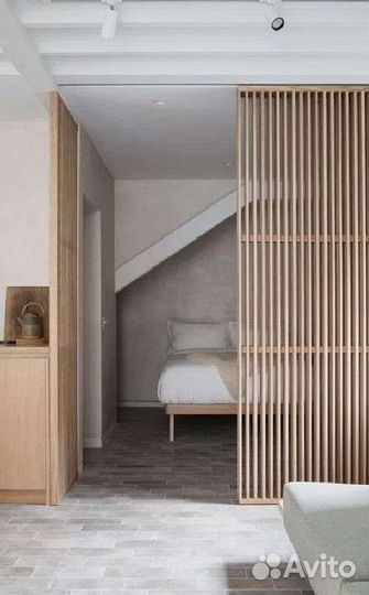 Реечные раздвижные перегородки на заказ