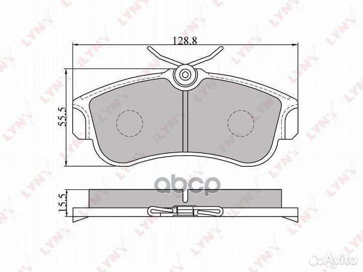 Колодки тормозные передние BD5735 lynxauto