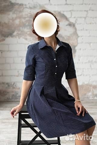 Платье в горох 44-46
