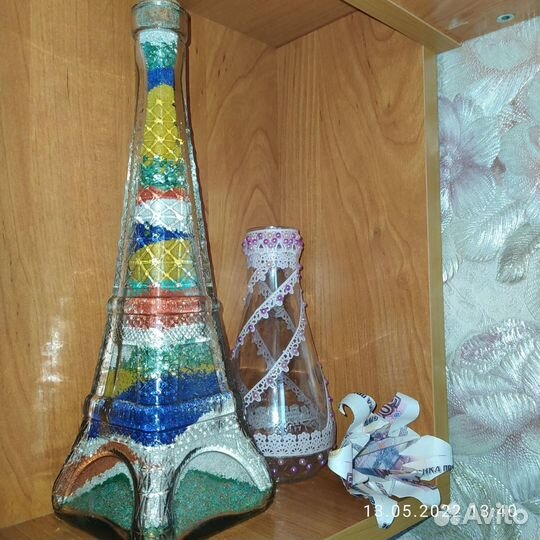 Декоративные бутылки стекло