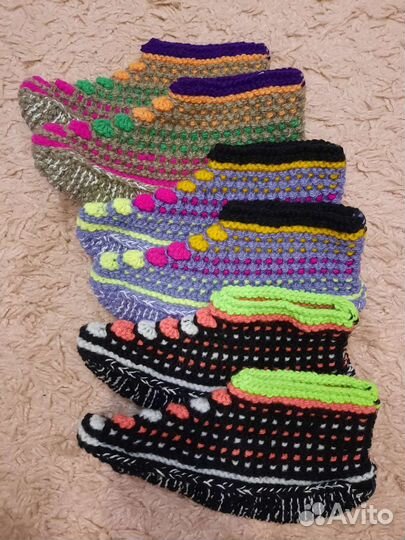 Следки носки вязаные ручной работы 36-37 размера