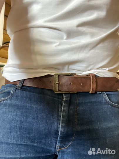 Кожаный мужской ремень