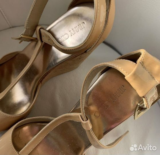 Летние босоножки на танкетке Jimmy Choo оригинал