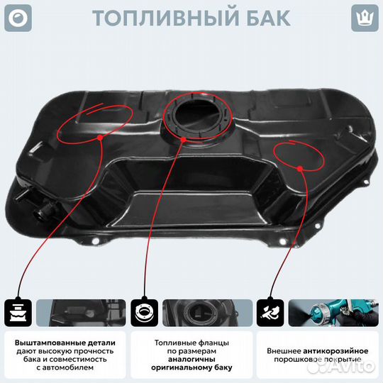 Топливный бак Hyundai i20 антикоррозия