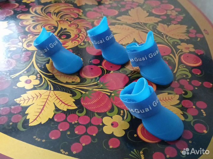 Резиновые сапожки для маленькой собачки S