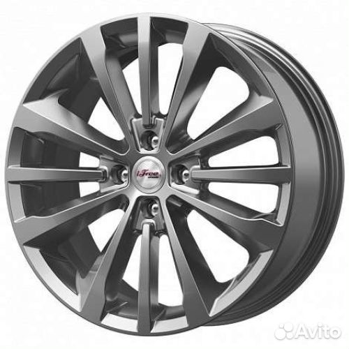 Диски iFree Андерсен 7,0x17 4x100 ET:41 60.1 Хай Вэй (Темно-серебристый цвет)