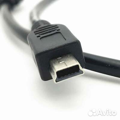 Авто Зарядное Miniusb (2A) 3 метра +USB выход