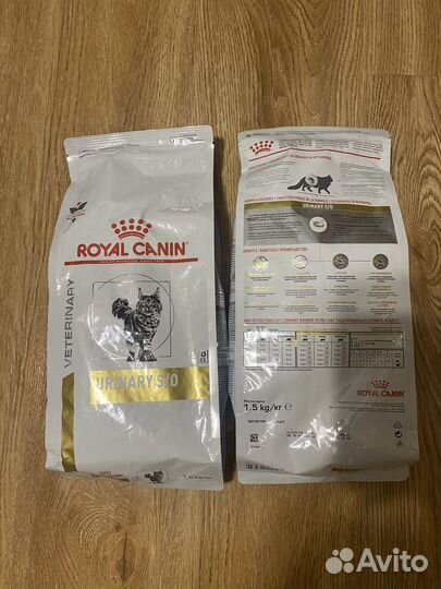 Корм для кошек royal canin urinary 1,5 кг