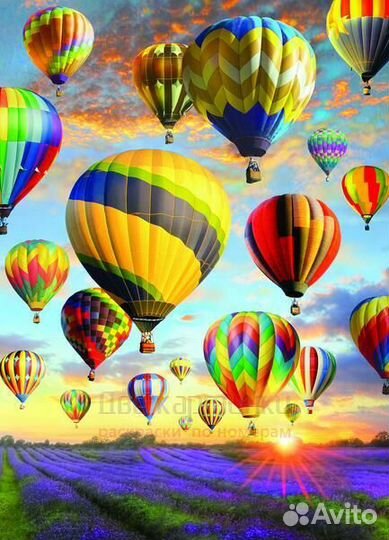 Картина по номерам 40x50 Парад воздушных шаров в н