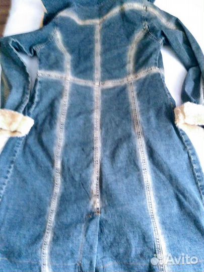 Пальто джинсовое женское