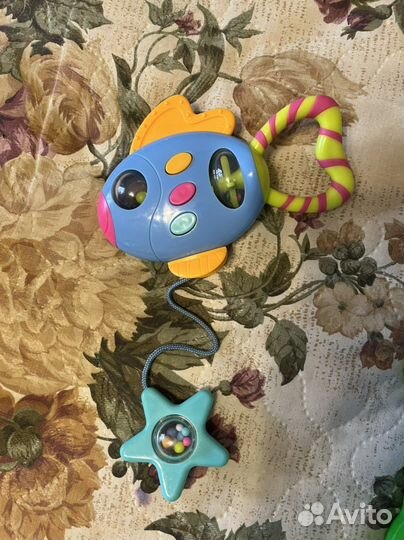 Развивающие игрушки пианино, гусеница и рыбка