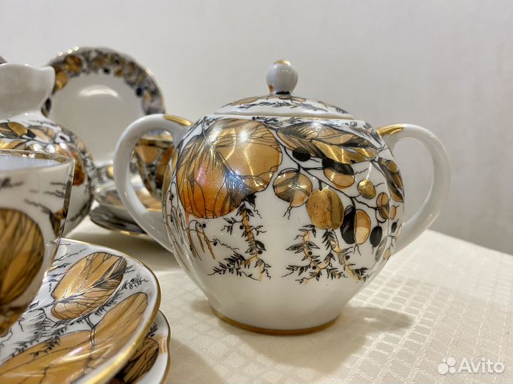 Чайный сервиз Золотая осень Мой сад лфз