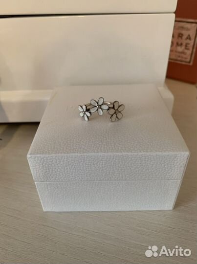 Кольцо серебро Pandora